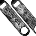 "ADD YOUR NAME" SPEED Bottle Opener – Grunge – Several Color Options - Black