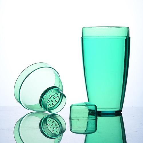 Fineline Plastic 3 piece Cocktail Shaker - 10oz