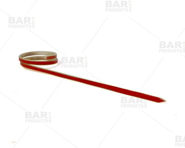 Ring Bamboo Cocktail Picks - 100 Pack - Red 