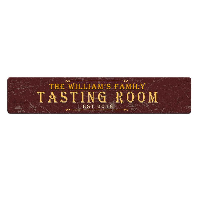 Customizable Printed Bar Mat - Tasting Room - 20" x 4"