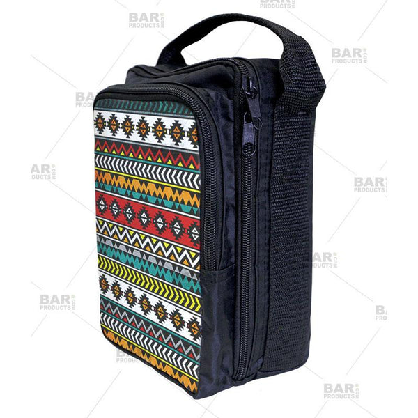 geometric aztec pattern bartending tool tote bag for bartenders.