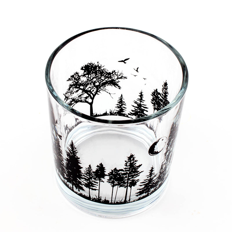 BarConic® Glassware - Forest Scene - Old Fashion Glass - 10 ounce