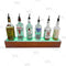 BarConic® LED Liquor Bottle Display Shelf - 1 Step - Wild Cherry - Several Lengths