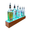 BarConic® LED Liquor Bottle Display Shelf - 1 Step - Wild Cherry - Several Lengths