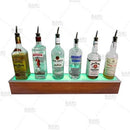 BarConic® LED Liquor Bottle Display Shelf - 3 Steps - Wild Cherry - Several Lengths