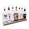 BarConic® LED Liquor Bottle Display Shelf - Low Profile - 1 Step - Wild Cherry - Several Lengths