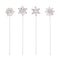 Cocktail Picks - Snowflakes - Set of 4