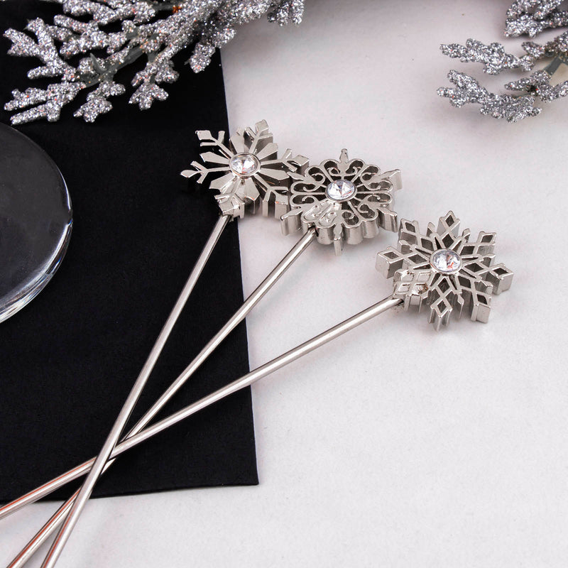 Cocktail Picks - Snowflakes - Set of 4