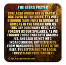 Cork Bottom Coasters - The Beers Prayer