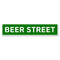 "Beer Street" Kolorcoat Metal Bar Sign