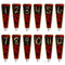 Oak Wood Numbered Beer Tap Handles -  Red / Black Grunge