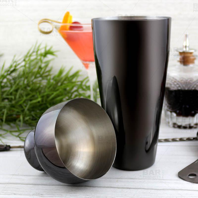 Olea™ Parisian Style 2 Piece Cocktail Shaker - Gun Metal Plated - 20 ounce