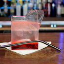 BarConic® Gun Metal Curved Cocktail Straw