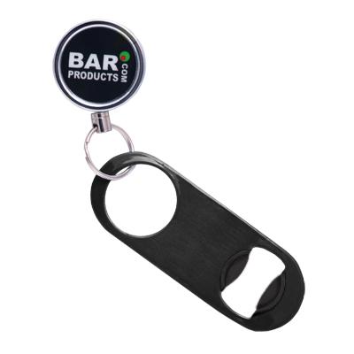 Mini Powder Coat Black Speed Opener with Retractable Reel