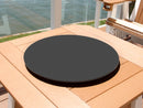 outdoor firepit bowl lazy susan cover black