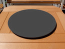 outdoor firepit bowl lazy susan lid black