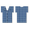 T-Shirt Style Bottle Cooler - Pajamas - Blue Plaid