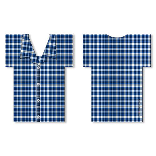 T-Shirt Style Bottle Cooler - Pajamas - Blue Plaid