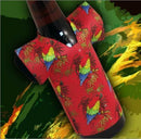 T-Shirt Style Bottle Coozie - Hawaiian Parrot