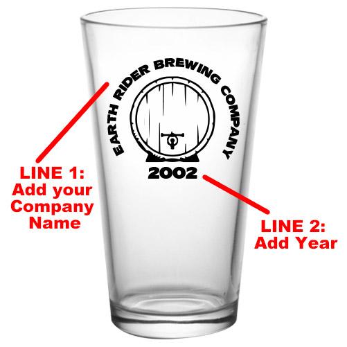 CUSTOMIZABLE - Pint / Mixing Glass- Brew3