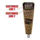 Brew House - Oak Wood Beer Tap Handles - Flared Shape