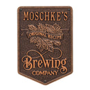 Cast Aluminum Plaque - Brewing Company "Original Recipe" Design - CUSTOMIZABLE