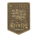 Cast Aluminum Plaque - Brewing Company "Original Recipe" Design - CUSTOMIZABLE