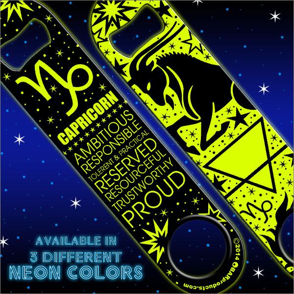 Kolorcoat™ Zodiac Speed Bottle Opener - CAPRICORN - YELLOW