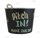 Chalkboard Tip Bucket with Bottle Opener