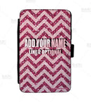 ADD YOUR NAME Guest Check Pad Holder - Glitter Zig Zag