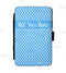 ADD YOUR NAME Guest Check Pad Holder - Blue Polka Dots