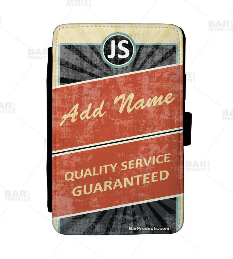 ADD YOUR NAME Guest Check Pad Holder - Retro