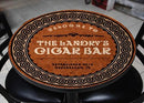 CUSTOMIZABLE Wooden Table Top - Cigar Bar Design - Two Sizes Available