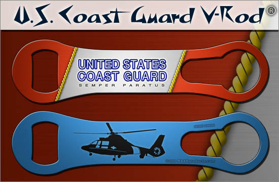 Kolorcoat V-Rod Bottle Opener - Coast Guard