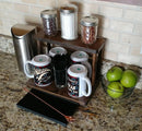 Counter Caddies™ - STAINED Finish - 12" STRAIGHT - Barista