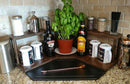 Counter Caddies™ - Stained Finish - CORNER Shelf - Barista Theme