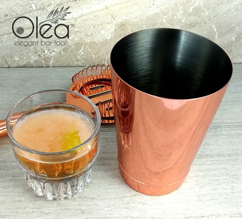 Olea™ 16oz Weighted Cocktail Shaker - Copper Plated