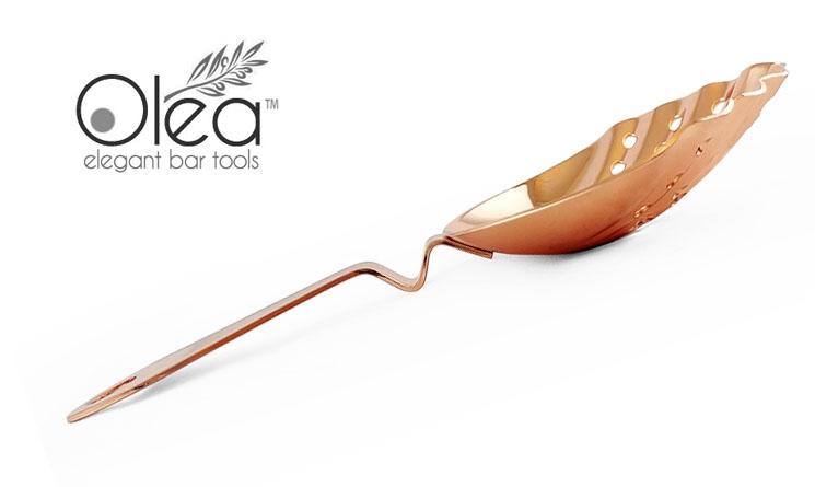 Olea™ Shell Julep Cocktail Strainer - Copper Plated