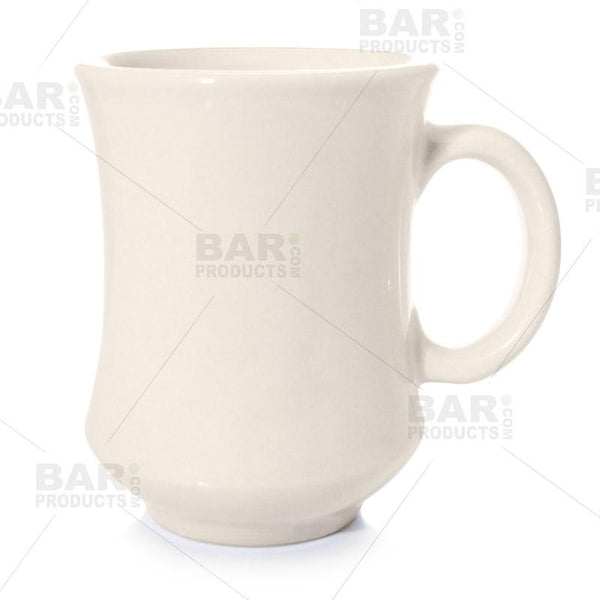 Bell Shaped Bone White China Mug - 7.5oz