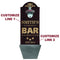 Custom Round Top Plaque with Cap Catcher - Neighborhood Bar