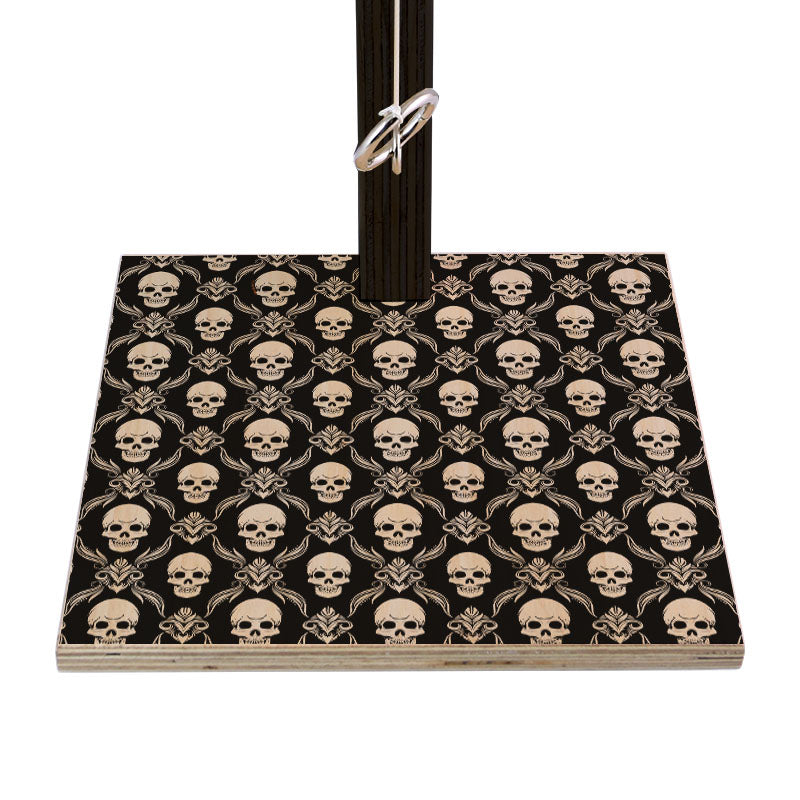 Large Tabletop Ring Toss Game - Black Skulls