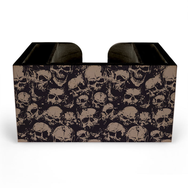 Skulls Wooden Bar Caddy