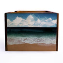 Beach Scene Wooden Bar Caddy