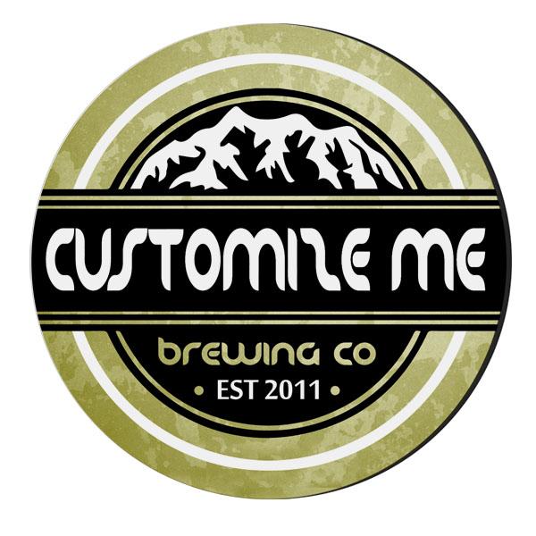 CUSTOMIZABLE Coaster - 4in Round Foam - Brewing Company Design