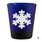 Blue Shot Glass - Snowflakes 1