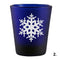 Blue Shot Glass - Snowflakes 2