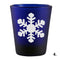 Blue Shot Glass - Snowflakes 4