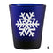 Blue Shot Glass - Snowflakes 5