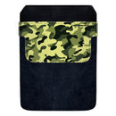 Leather Bottle Opener Pocket Protector w/ Designer Flap - Green Camo - LARGE