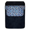 Leather Bottle Opener Pocket Protector w/ Designer Flap - Denim Floral - LARGE